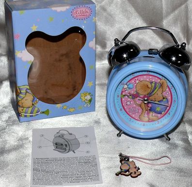 Lillebi Kinder UHR Wecker Geschenkkarton Lillebi Collection Metallgehäuse Blau