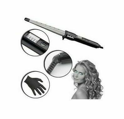 BaByliss 2285CU Curling Wand Pro Lockenstab Haar Styling Wrap Control 210° Keram