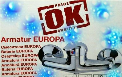 EISL Europa OK Brause Duscharmatur Einhebelmischer Metallgriff Wasserhahn Chrom