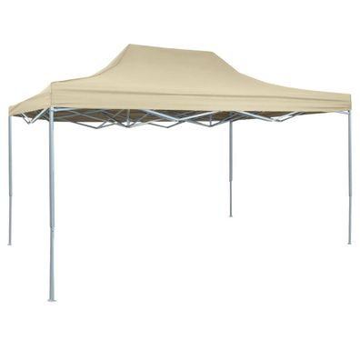 vidaXL Profi-Partyzelt Faltbar 3×4 m Stahl Creme