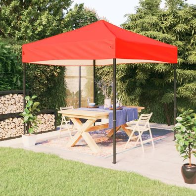 vidaXL Partyzelt Faltbar Rot 3x3 m