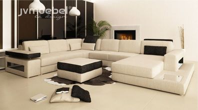 XXL Wohnlandschaft Sofa Couch Polster Sofa Ecke Designer U-Form Ecksofa Neu