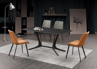 Designer Esstisch Tisch Esszimmer Wohnzimmer Design Tische 180x90cm Edelstahl