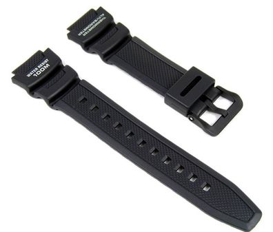 Casio Uhrenarmband Resin schwarz | SGW-400H SGW-300H 10360816