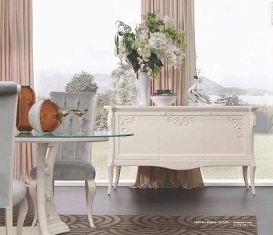 Sideboard Kommode Luxus Schränke Kommoden Wohnzimmer Holz Möbel Weiß