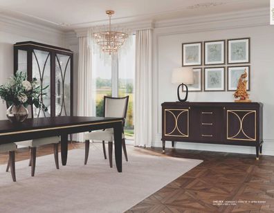 Sideboard Kommode Luxus Schränke Kommoden Wohnzimmer Holz Braun Möbel