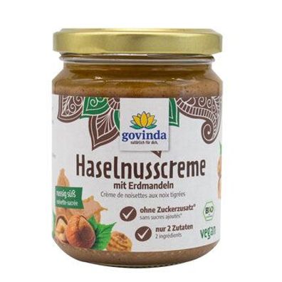 Govinda 6x Haselnusscreme mit Erdmandeln 250g