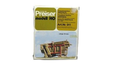 Preiser 911 - Dreschmaschine - Bausatz - HO - 1:87 - Originalverpackung