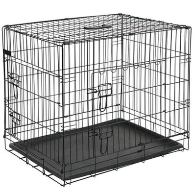 Pet Hundetransportbox Metall 107x70x77,5 cm Schwarz 15004