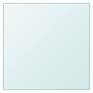 vidaXL Tischplatte Transparent 60x60 cm Hartglas