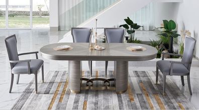 Stuhl Designer Set Sitz Polster Luxus Möbel Lehn Stühle Holz Esszimmer Modern