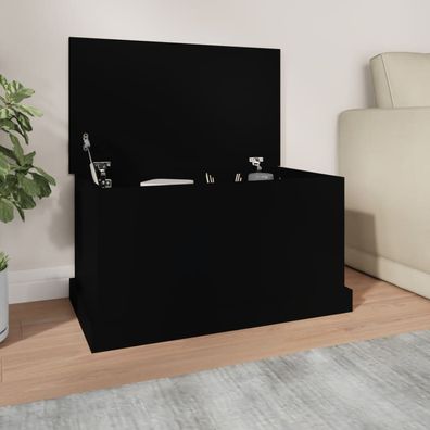 vidaXL Truhe Schwarz 70x40x38 cm Holzwerkstoff