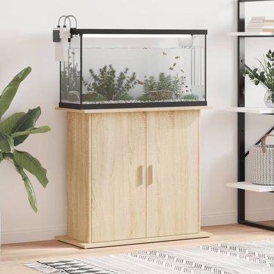 vidaXL Aquariumständer Sonoma-Eiche 81x36x73 cm Holzwerkstoff