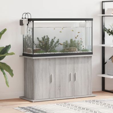 vidaXL Aquariumständer Grau Sonoma 101x41x58 cm Holzwerkstoff