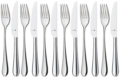 WMF Merit Dessertbesteck-Set, 12-teilig, Cromargan protect® 3201112829