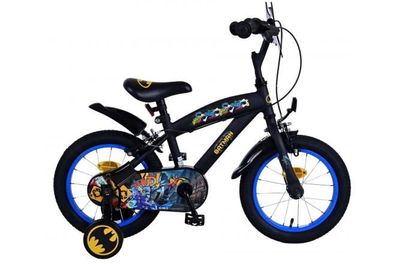 Batman Kinderfahrrad - Jungen - 14 Zoll - Schwarz - Zweihandbremsen