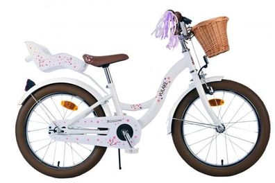 Volare Blossom Kinderfahrrad - Mädchen - 18 Zoll - Weiß