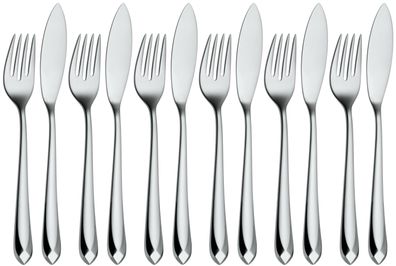 WMF Jette Fischbesteck-Set, 12-teilig, Cromargan protect® 3201112842