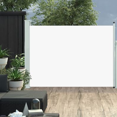 vidaXL Ausziehbare Seitenmarkise 120×500 cm Creme