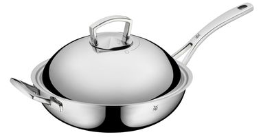 WMF Multiply Wok mit Edelstahldeckel, 32 cm 3201001440