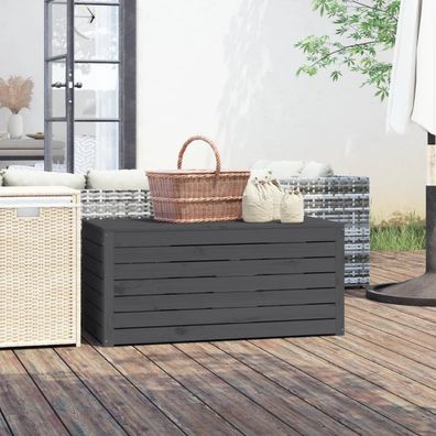 vidaXL Gartenbox Grau 101x50,5x46,5 cm Massivholz Kiefer