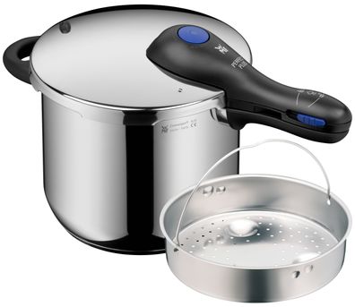 WMF Perfect Plus One Pot Schnellkochtopf mit Dampfgareinsatz, 6,5 Liter 1512001128