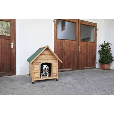 Kerbl Hundehütte 85 x 73 x 80 cm Braun und Grün 82394