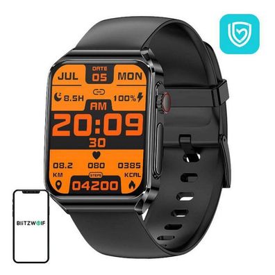 BlitzWolf - BW-HL6 Black Silicon - Smartwatch