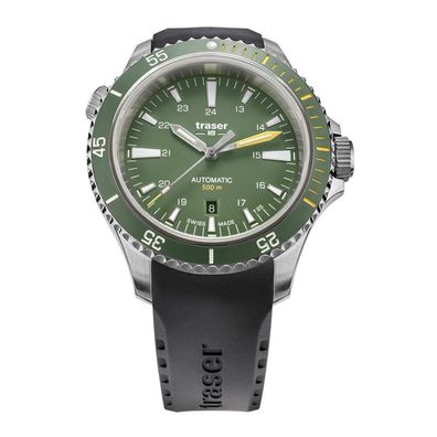 Traser H3 - 110326 - Armbanduhr - Herren - Automatik - P67 Diver Green Kautschuk