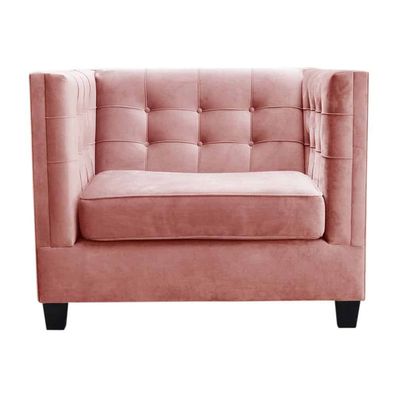 Chesterfield Gruppe 6 Stück Garnitur Lounge Clubsessel Luxus Polster Sessel Rosa