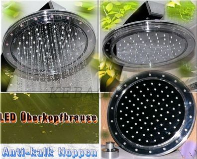 Universal Designer LED Überkopfbrause Dusch Kopfbrause Regendusche brause ?25cm