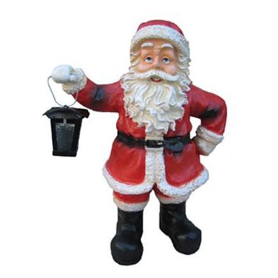 Weihnachtsmann Nikolaus Weihnachts Haus Dekoration Schlitten Figur Statue Deko