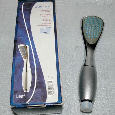 Blaufoss LEAF Designer Handbrause Duschkopf Hand Wand Dusche Brause Chrom