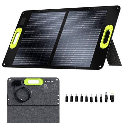 CTECHI SP60 Mobile Solar Panel 60W faltbar IP67 3,3KG USB 20V 5A + 10 Adapter RV