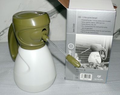 Worth Pflanzen Elektrische AUTO Sprühflasche 1L Gießkanne 320ml/Min max. 4m