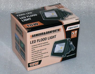 Armour & Danforth TMX1023 Led Strahler 10W 600lm Flut Licht Einbruch Sicherheit