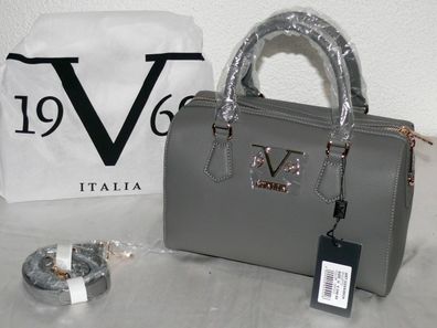 Versace VI20AI0024 Bauletto 19V69 Design Damen Tasche Henkel Schulter Grau Gold