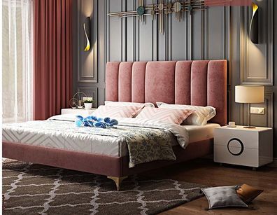 Luxus Schlafzimmer Möbel 3tlg. Komplett Set Bett 2x Nachttische Modernes Design