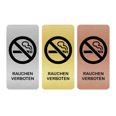 Türschild Rauchen VERB. 1 hoch für Badezimmer, WC, selbstklebend [TSLAS1 1003A 41065]