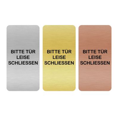 Türschild TÜR SCHLIEßEN 1 hoch für Badezimmer, WC, selbstklebend [TSLAS1 1003A 41090]