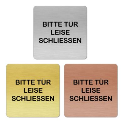 Türschild TÜR SCHLIEßEN 1 quad. für Badezimmer, WC, selbstklebend [TSLAS1 1012H 41087