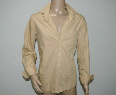 Boss HUGO BOSS 773-1 FDT Business Elegant Hemd Shirt Langarm Regular 42 Beige