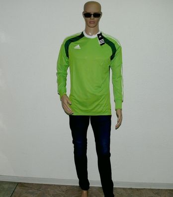 Adidas G87857 GK JSY PL Adizero Training Sport Langarm Lauf Shirt M L Grün Weiß