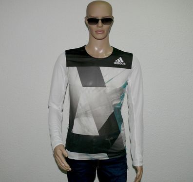 Adidas AJ4987 AZ L/S M Adizero Rundhals Langarm Ultra Lauf Shirt S L Druckgrafik