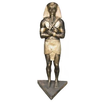 Ägypten Skulptur Ramses II Kunststoff Statue Figuren Statuen Antik Stil 190 cm