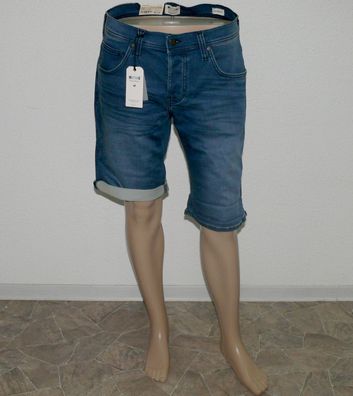 Mustang Chicago Shorts 136 Indigoknit Regular Fit Stretch Jeans Short W33 BL-983