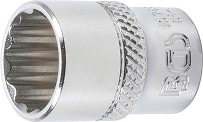 Steckschlüssel-Einsatz Zwölfkant | Antrieb Innenvierkant 6,3 mm (1/4") | SW 13 mm BGS