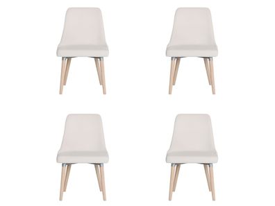 4x Design Polster Sitz Stühle Stuhl Seht Garnitur Sessel Lounge Club Set Lorenzo