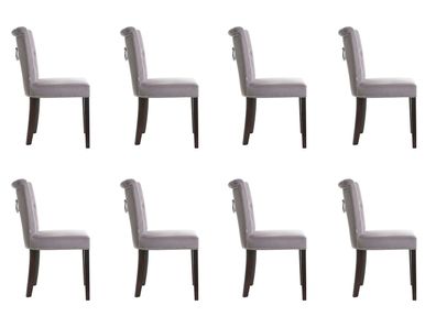 8x Design Polster Sitz Stühle Stuhl Seht Garnitur Sessel Lounge Club Set Largo