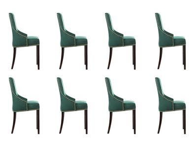 8x Design Polster Sitz Stühle Stuhl Seht Garnitur Sessel Lounge Club Set Karcz
